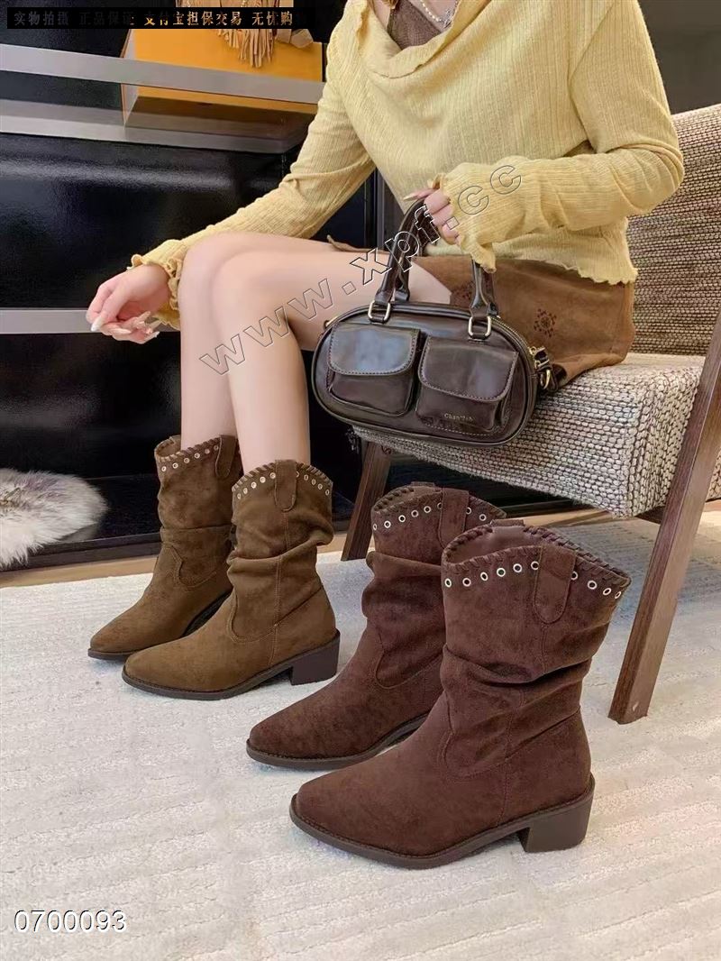 新款绒里短靴9515
