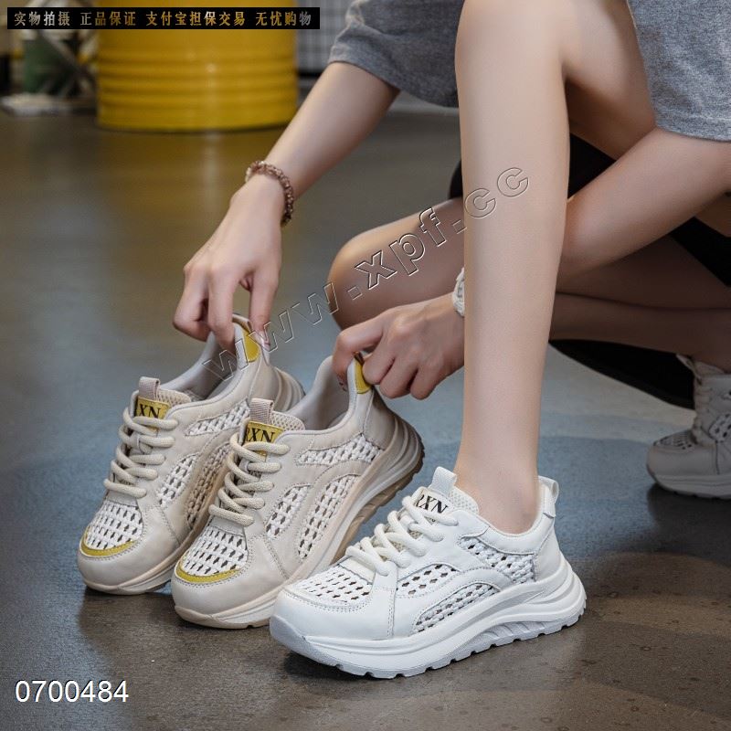 新款头层牛皮厚底休闲鞋9761-9