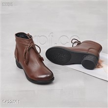 【单双可补货】民族风头层牛皮单里大棉复古牛皮短靴SA868-3