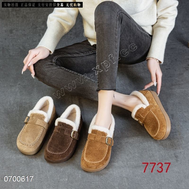 新款磨砂牛皮绒里博肯鞋7737