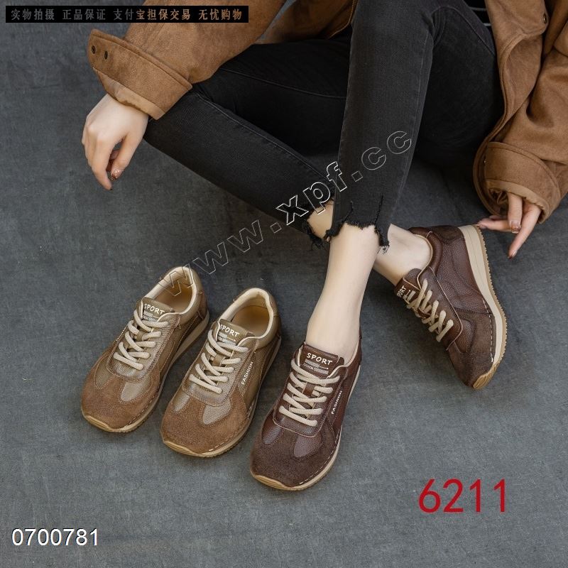 新款春款头层牛皮休闲鞋6211