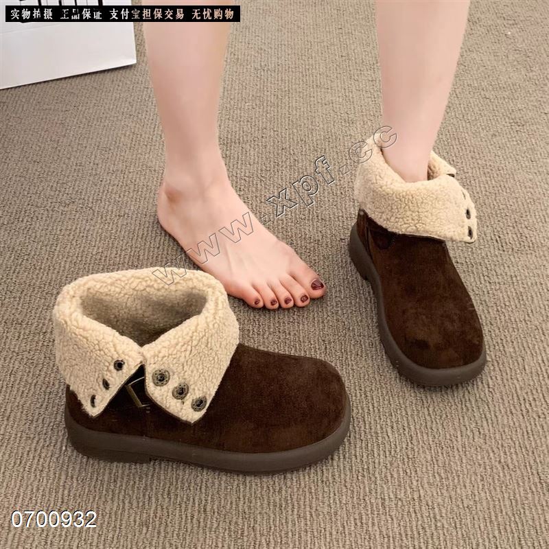 时尚短靴  黄色5678889棕色77888码