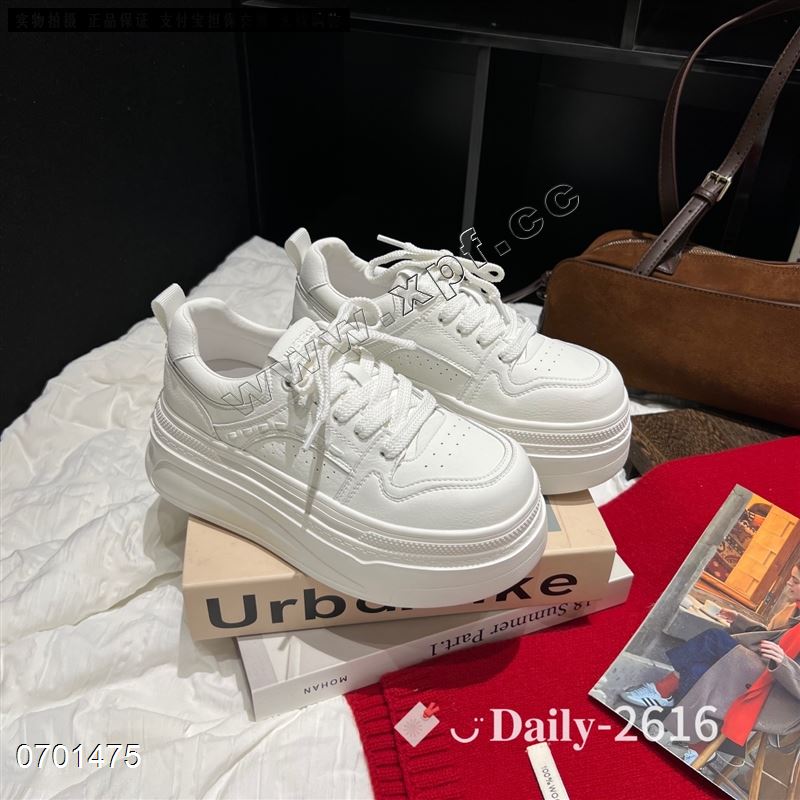 新款厚底休闲鞋大白鞋2616