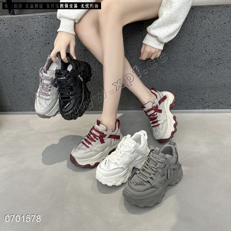 新款增高厚底老爹鞋休闲鞋888-6   跟高：7公分