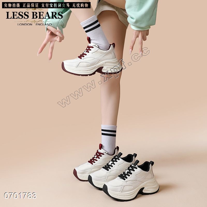 小熊 老爹鞋厚底百搭轻底运动鞋