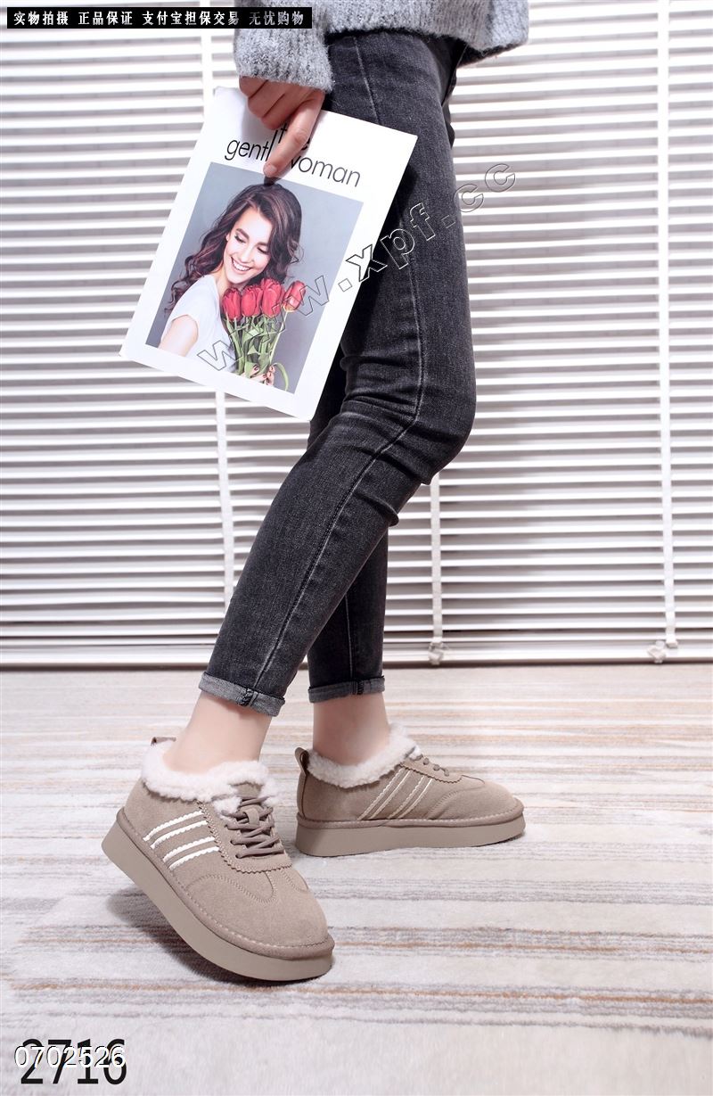 新款厚底绒里博肯鞋2716