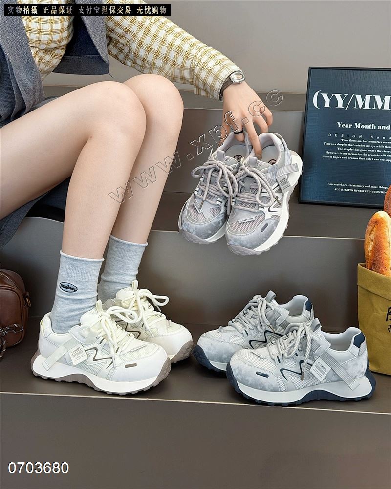 新款休闲鞋厚底老爹鞋2623