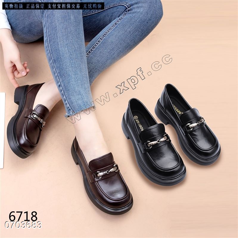 新款单鞋乐福鞋6718