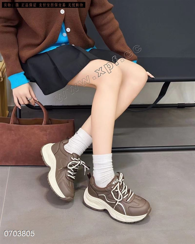 加棉休闲鞋  棕色6790米67899