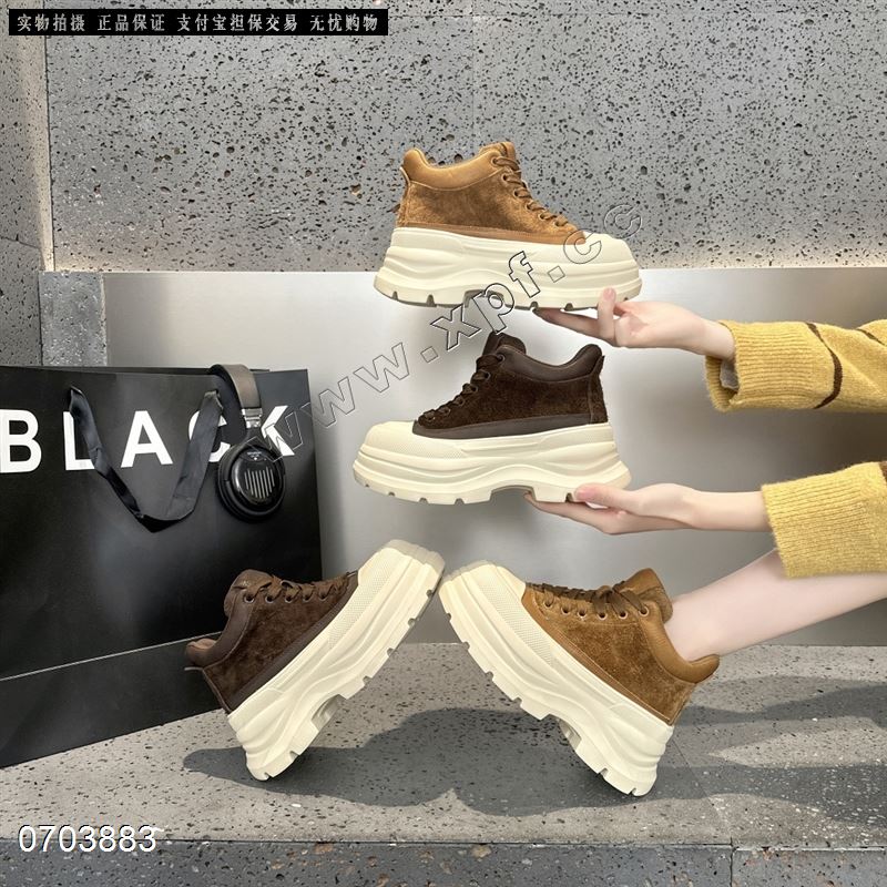 新款麦昆百搭厚底休闲鞋1016   跟高： 6公分cm