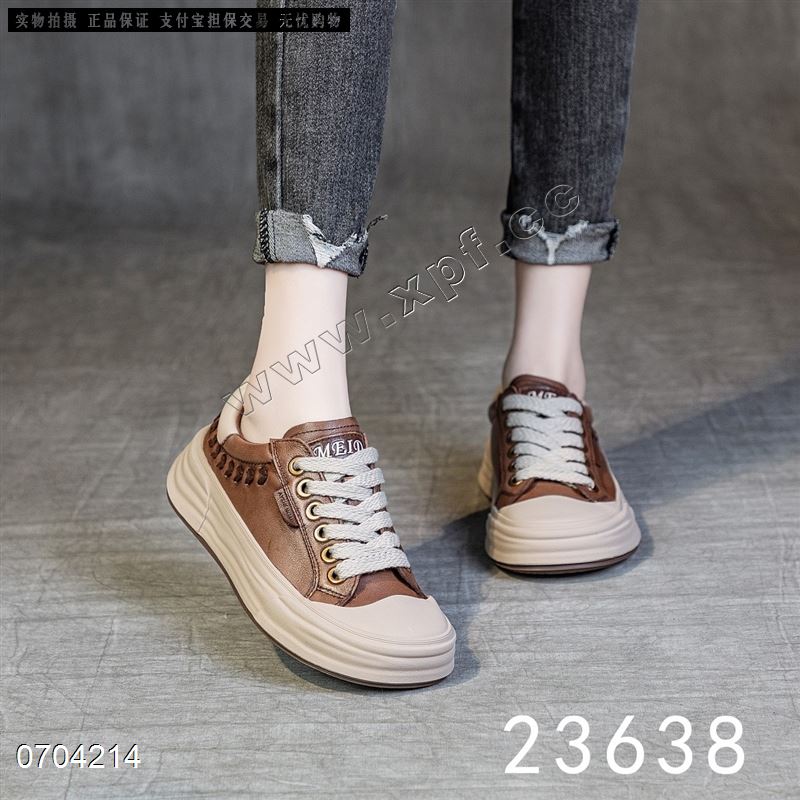 新款头层水洗牛皮休闲鞋23638