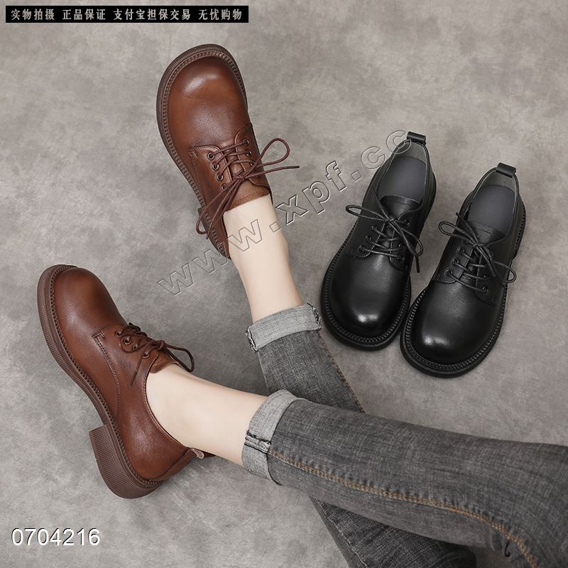 新款头层水洗牛皮单鞋80162