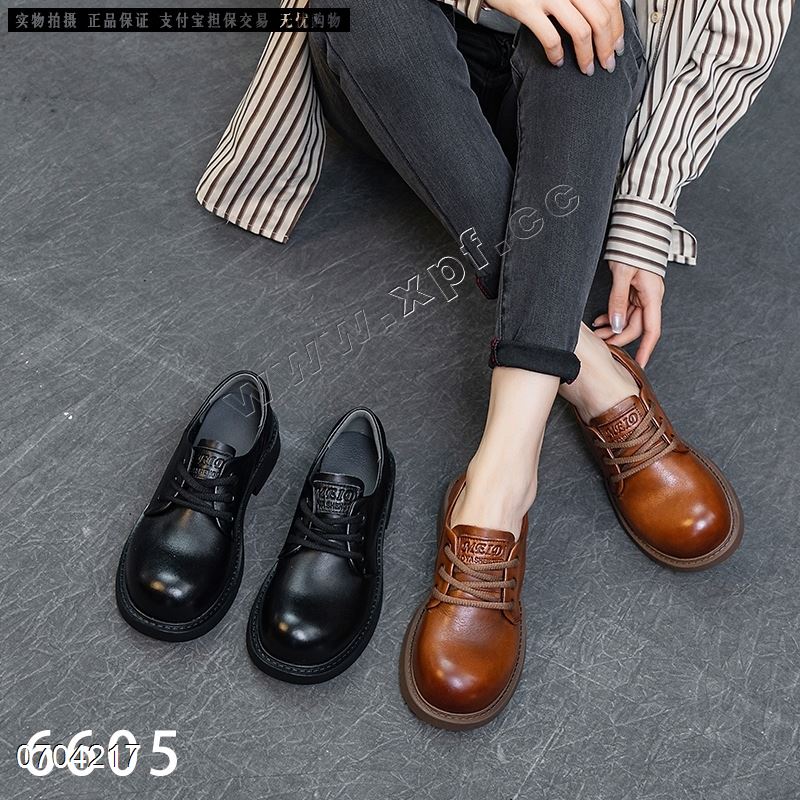 新款头层牛皮单鞋6605