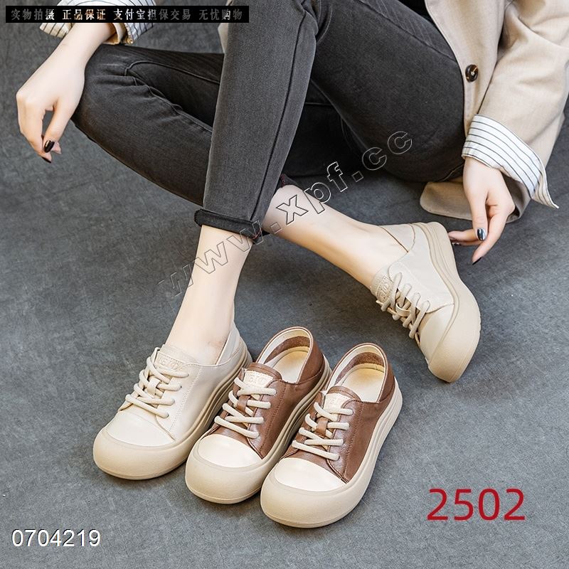 新款头层牛皮休闲鞋2502