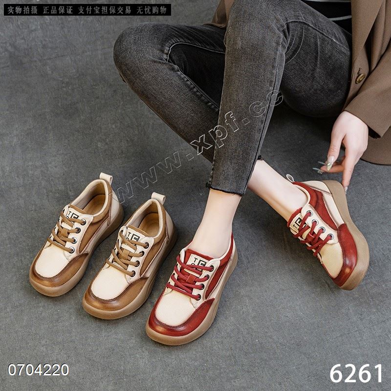 新款头层牛皮休闲鞋6261