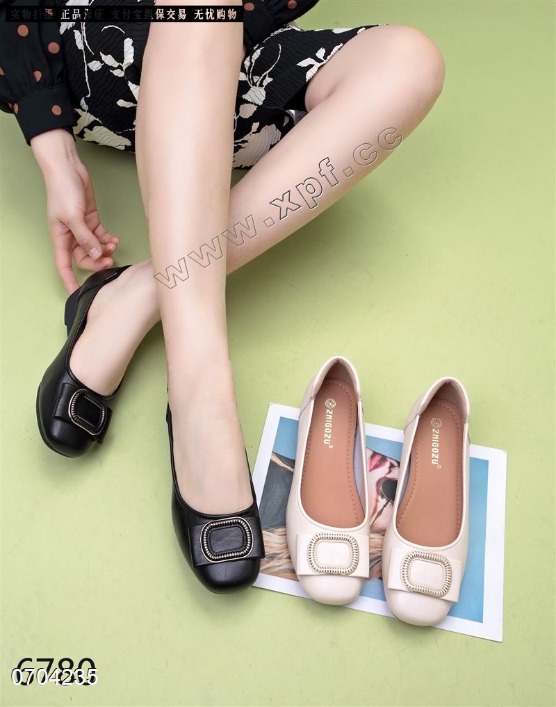 新款软底软面单鞋6780