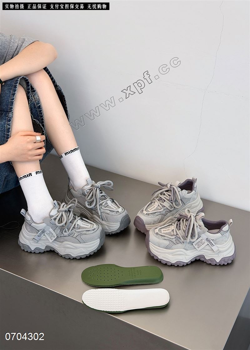 新款水钻老爹鞋休闲鞋2619