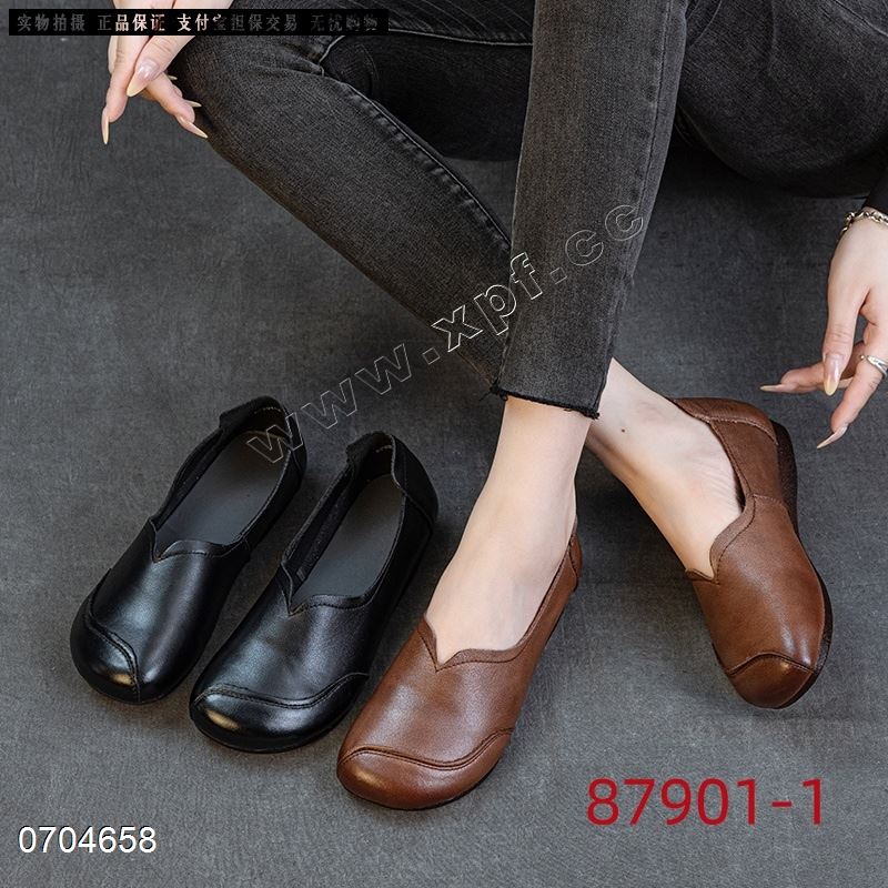 新款头层水洗牛皮单鞋 87901-1