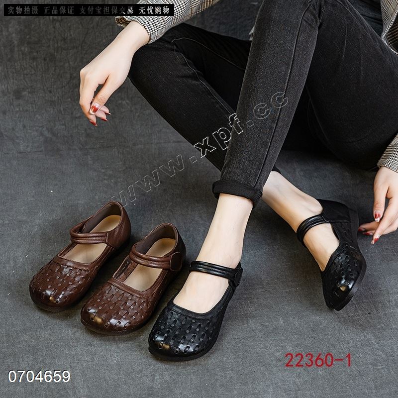 新款头层牛皮单鞋22360-1