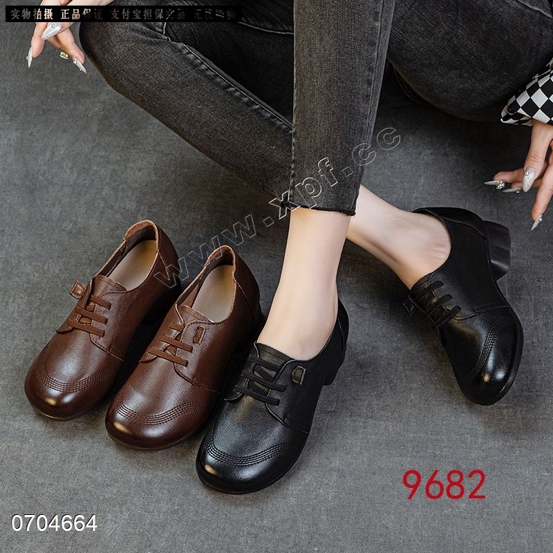 新款头层牛皮单鞋9682