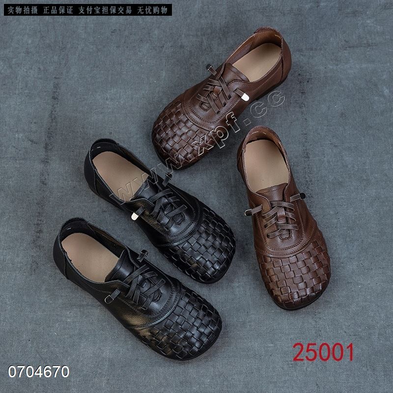 新款头层牛皮单鞋 25001