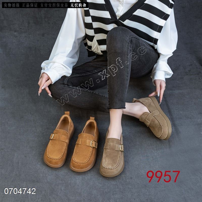 新款头层牛皮单鞋9957