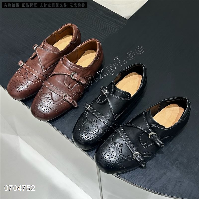 新款马皮洛克英伦风小皮鞋