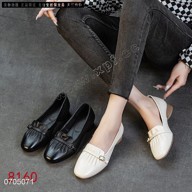 新款头层牛皮单鞋8160