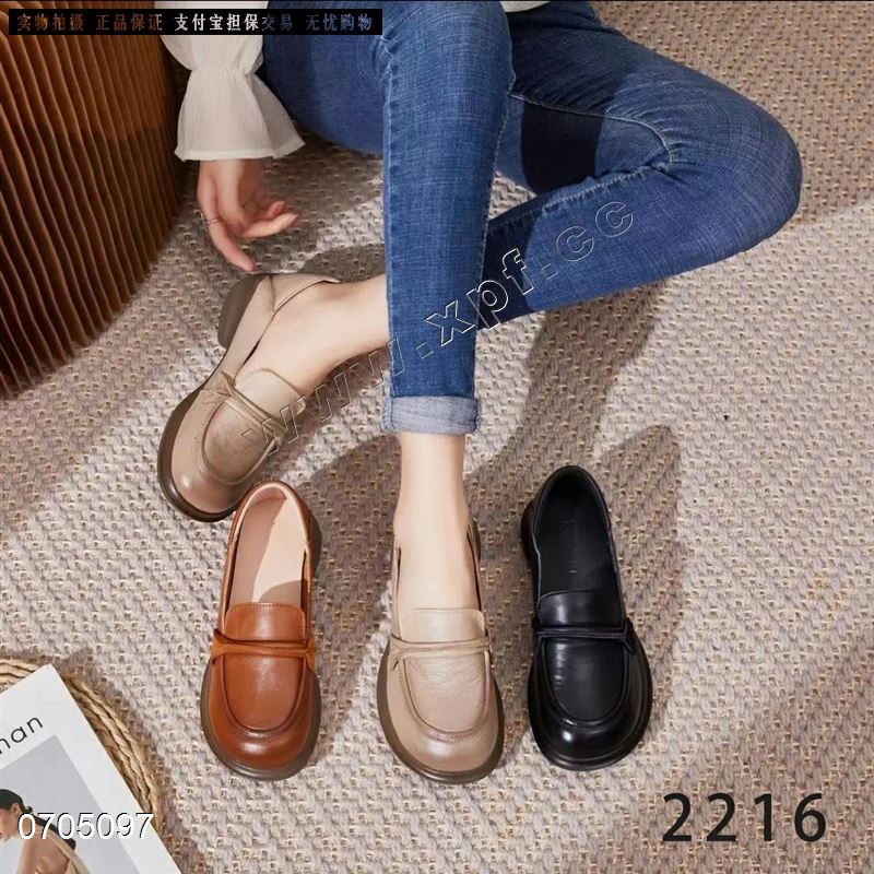 新款头层牛皮单鞋2216