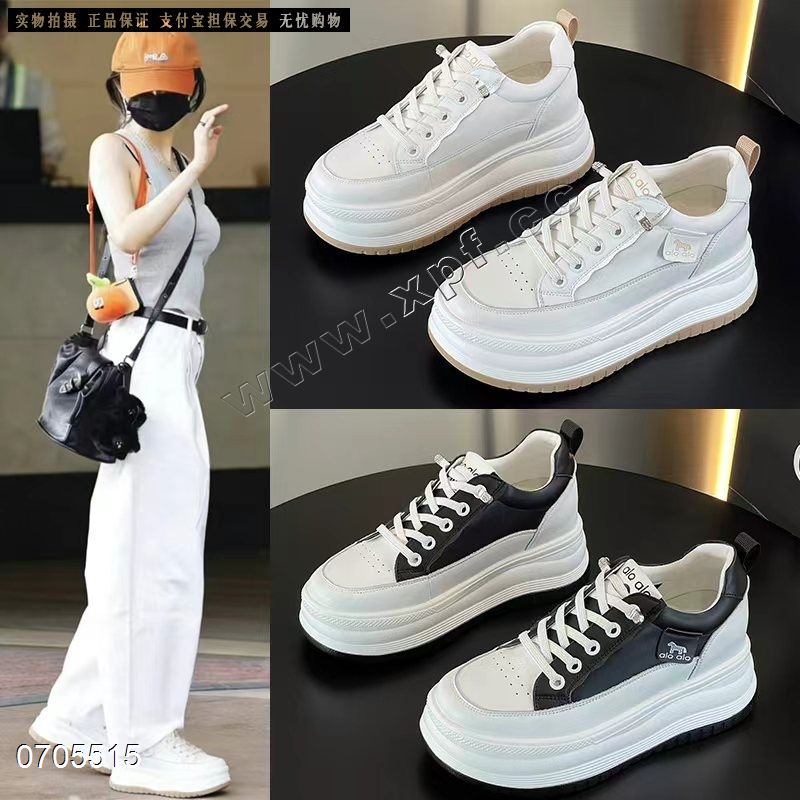 新款厚底内增高休闲鞋6611  跟高：5CM+3CM内增高