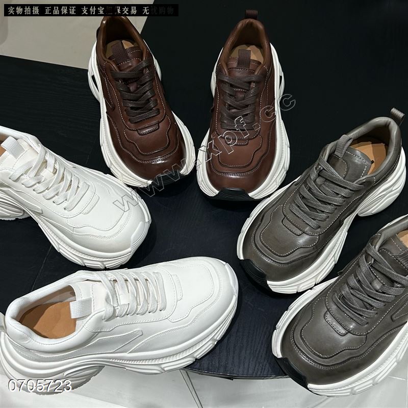 新款马皮厚底老爹鞋821