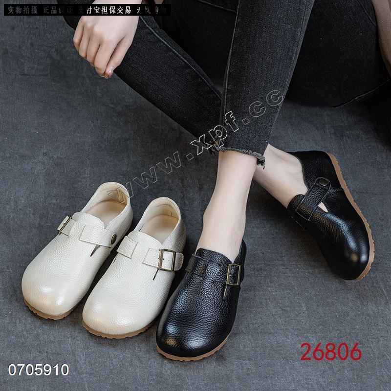 新款头层牛皮软底软面 单鞋26806