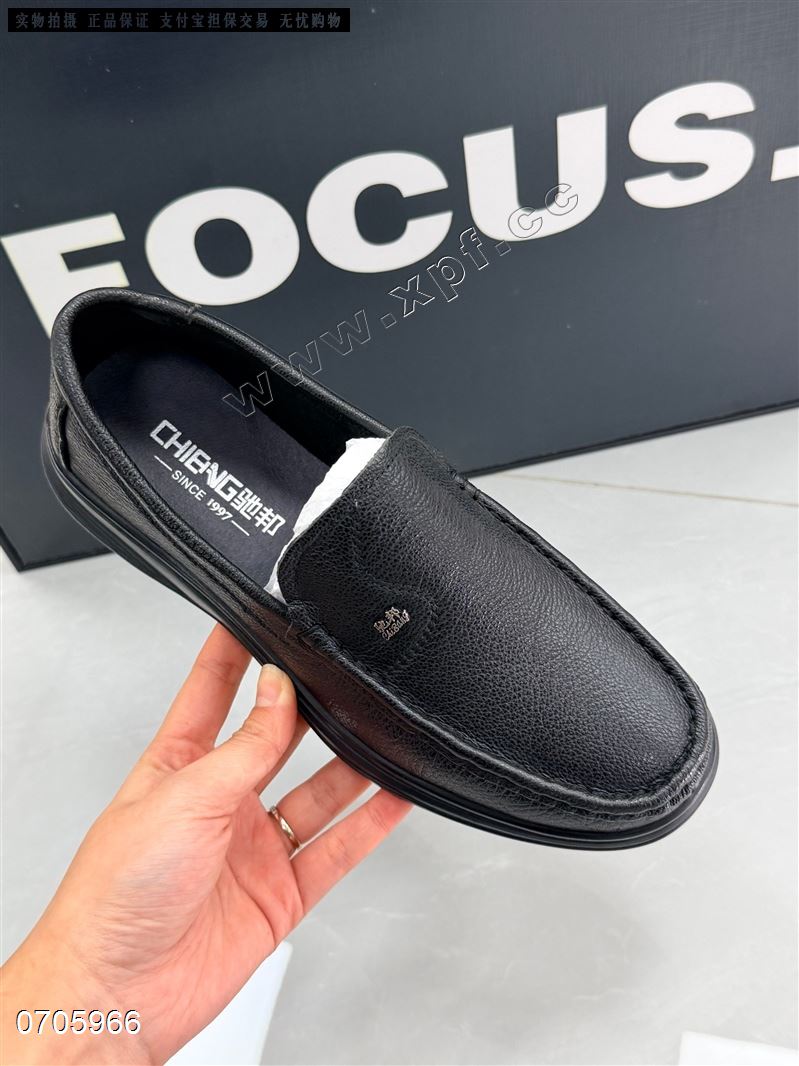 头层牛皮男鞋 92661