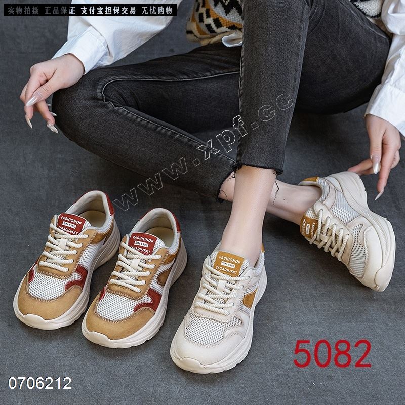 新款头层牛皮休闲网鞋5082