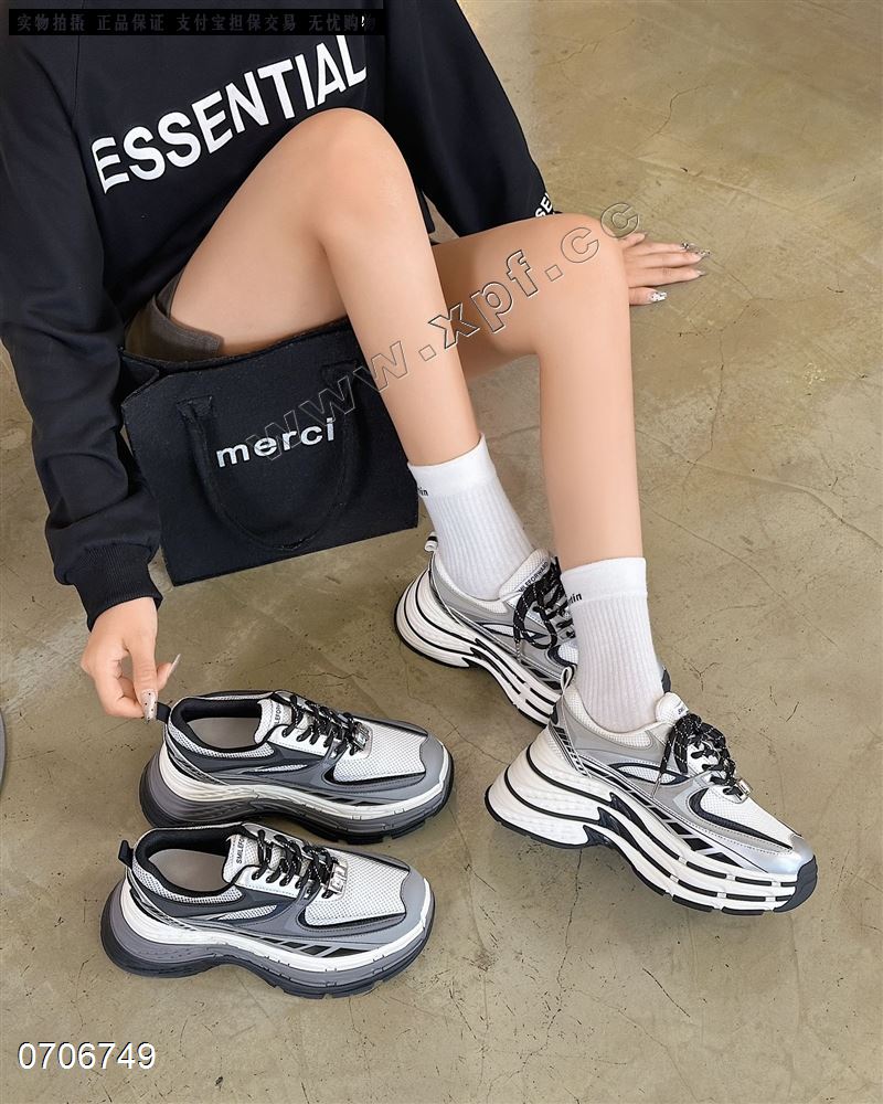 新款宋轶米卡同款calvinluo三层复合底老爹鞋82610