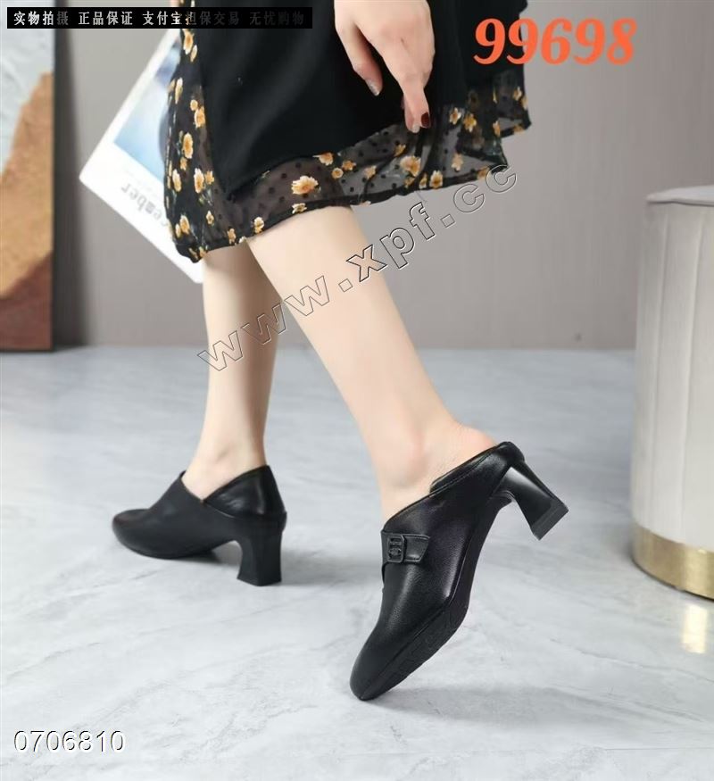 新款头层牛皮单鞋