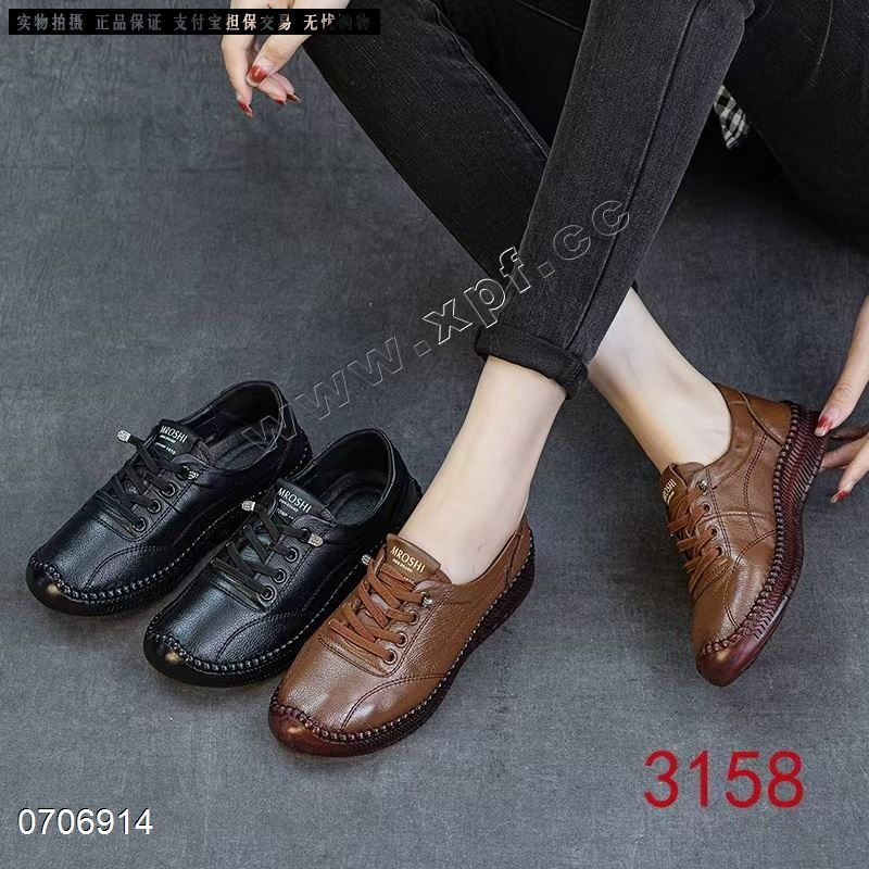 新款头层牛皮单鞋3158