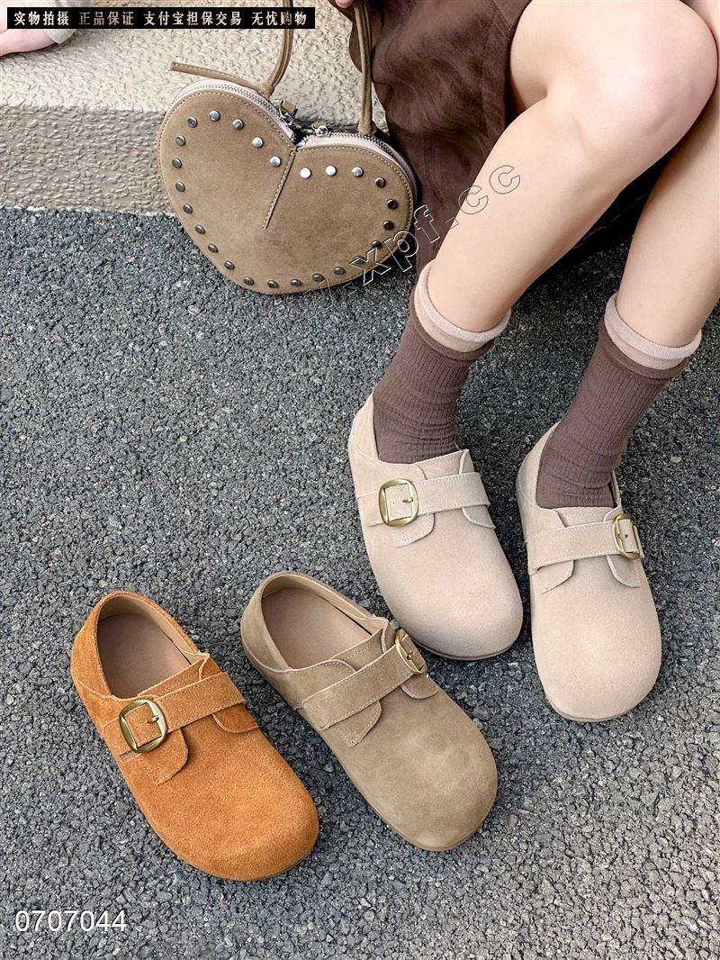 新款磨砂皮博肯休闲鞋7826