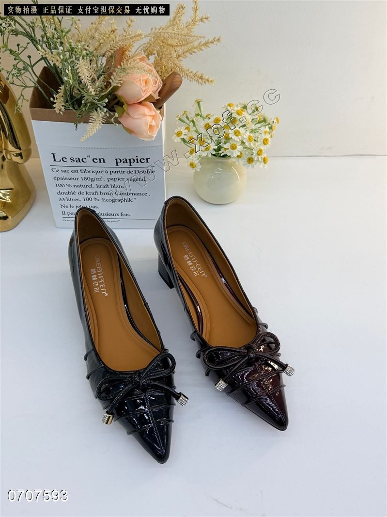 头层牛皮单鞋512056