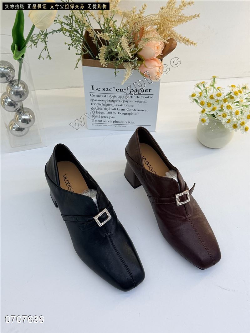 头层牛皮单鞋365539