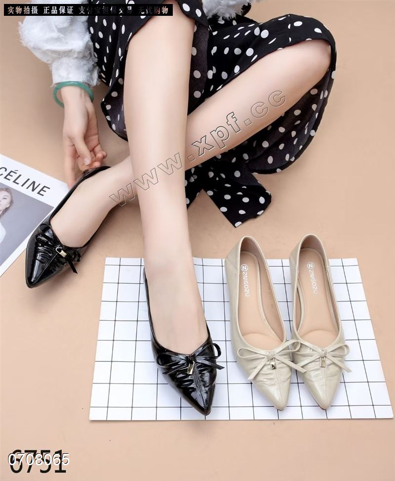 新款跟鞋工作鞋6751