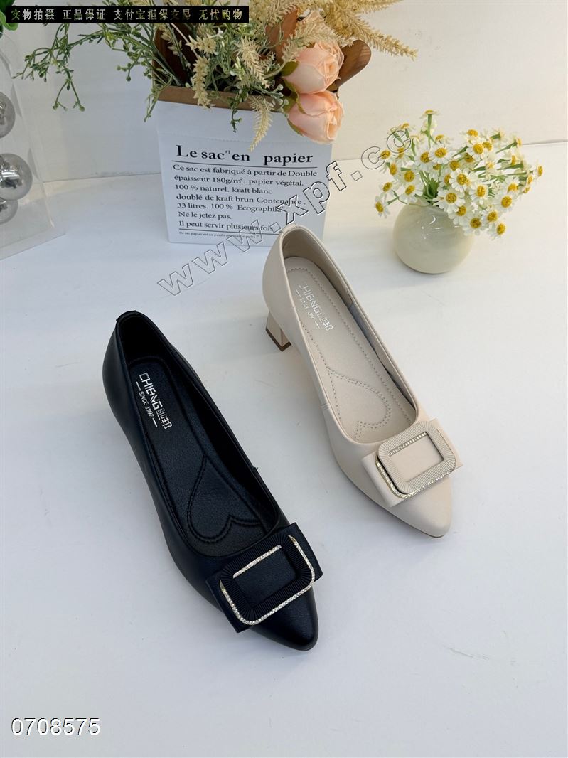 头层牛皮单鞋9512-3