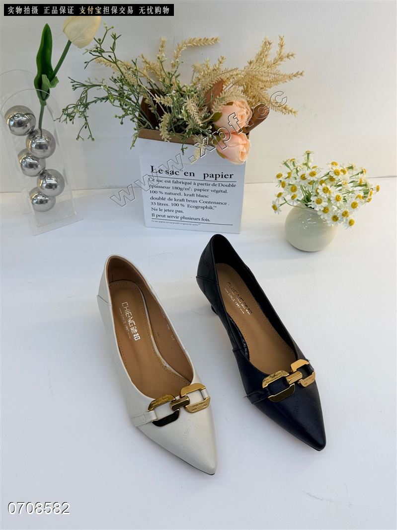 头层牛皮单鞋86338