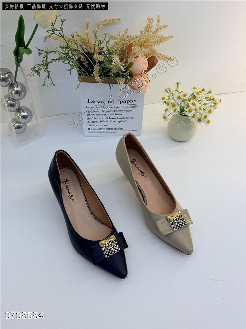 头层牛皮单鞋9078