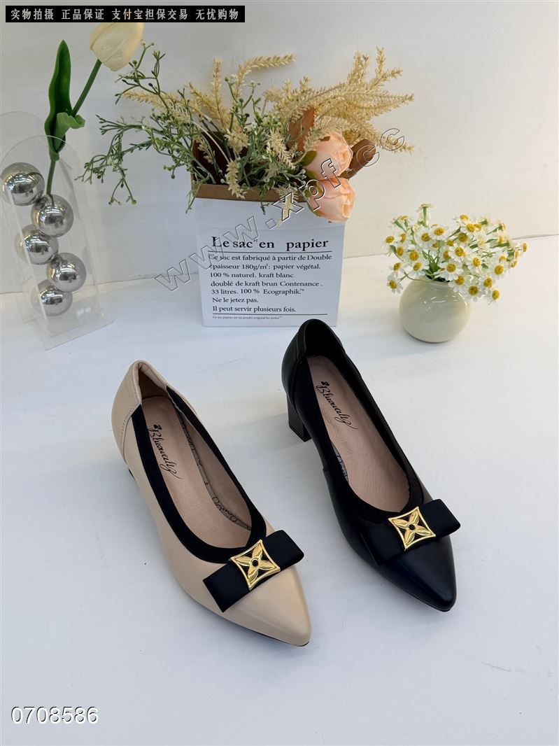 头层牛皮单鞋0971