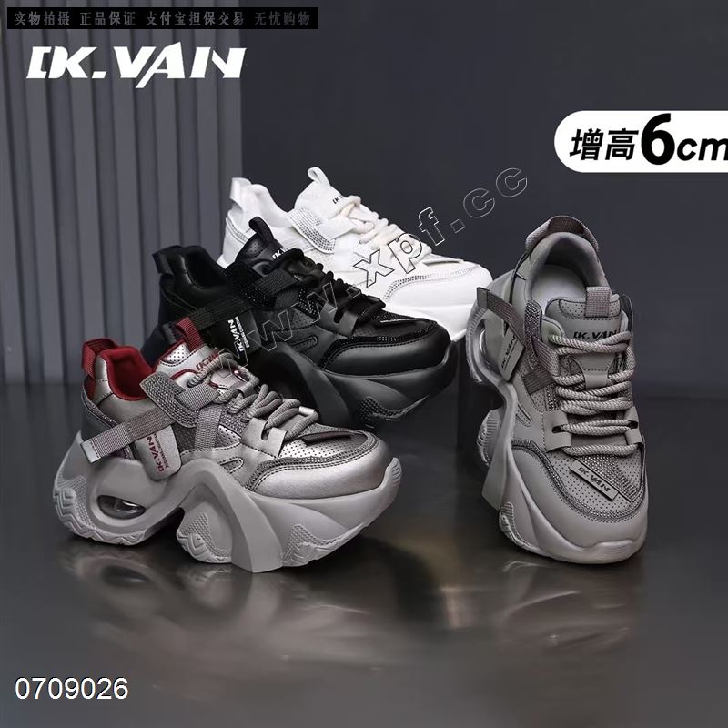 新款6公分厚底透气气垫老爹鞋休闲鞋888-6