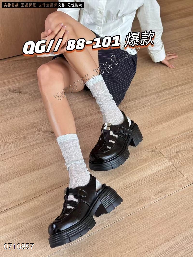 时尚后空女单鞋88-101