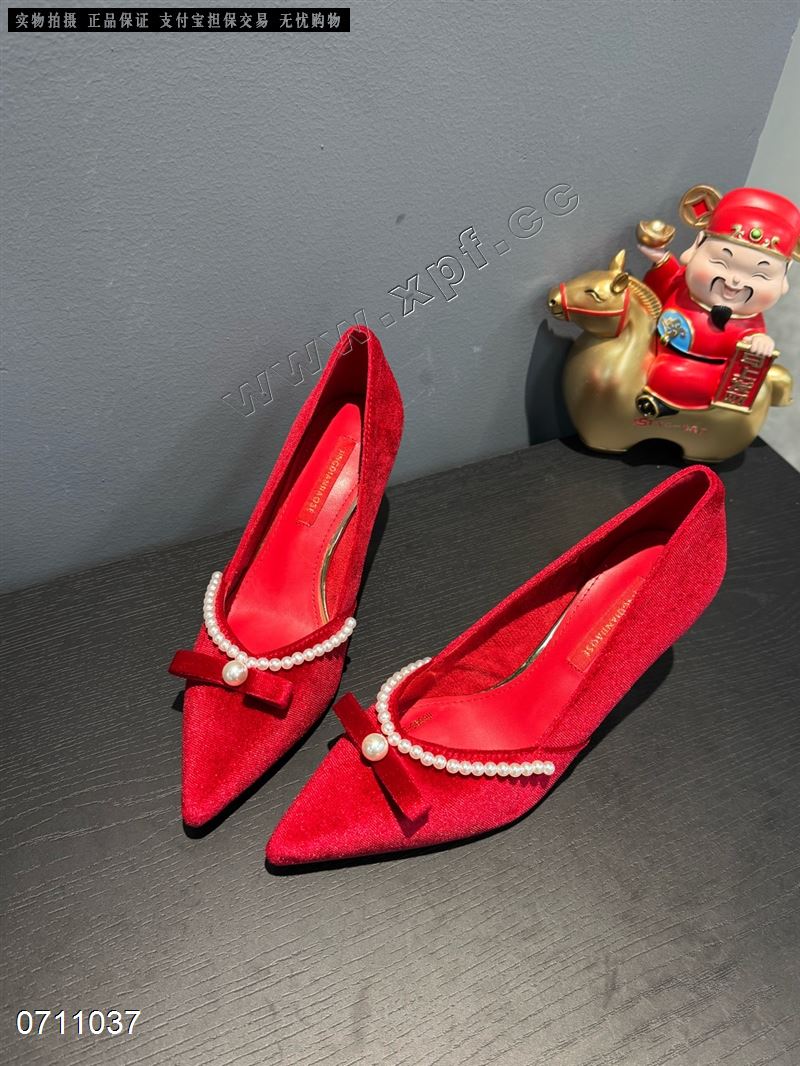 时尚红色婚鞋6699-88