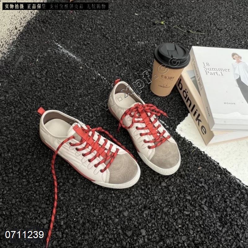 新款磨砂皮沙丁布休闲3861