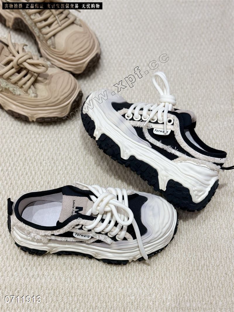 新款乞丐风大头丑萌帆布鞋3002